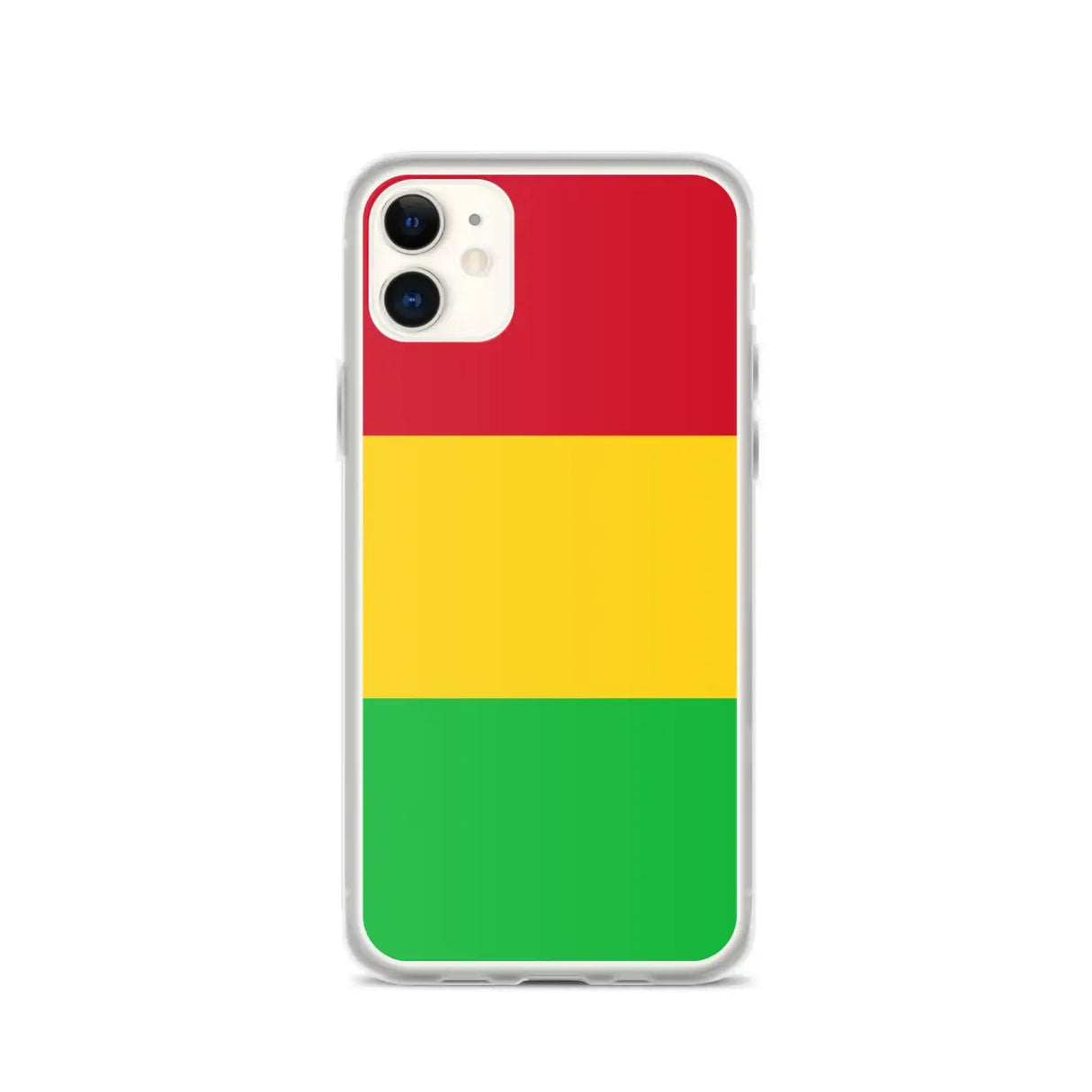 Coque iphone drapeau mali souple transparente antichoc