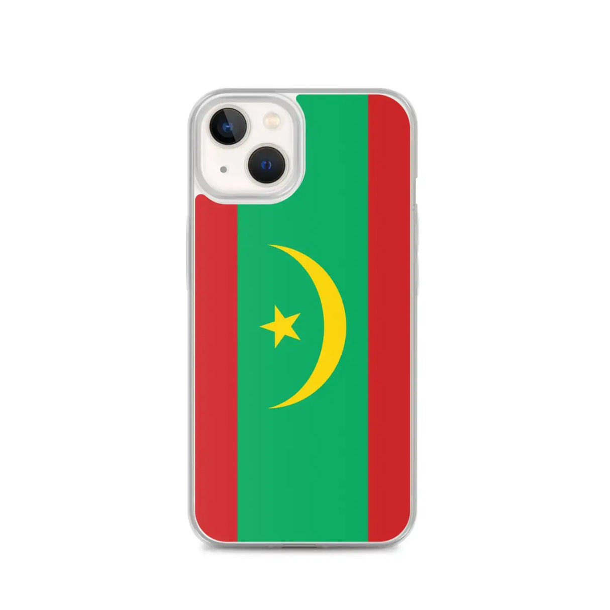 Coque iphone drapeau mauritanie souple antichoc transparente