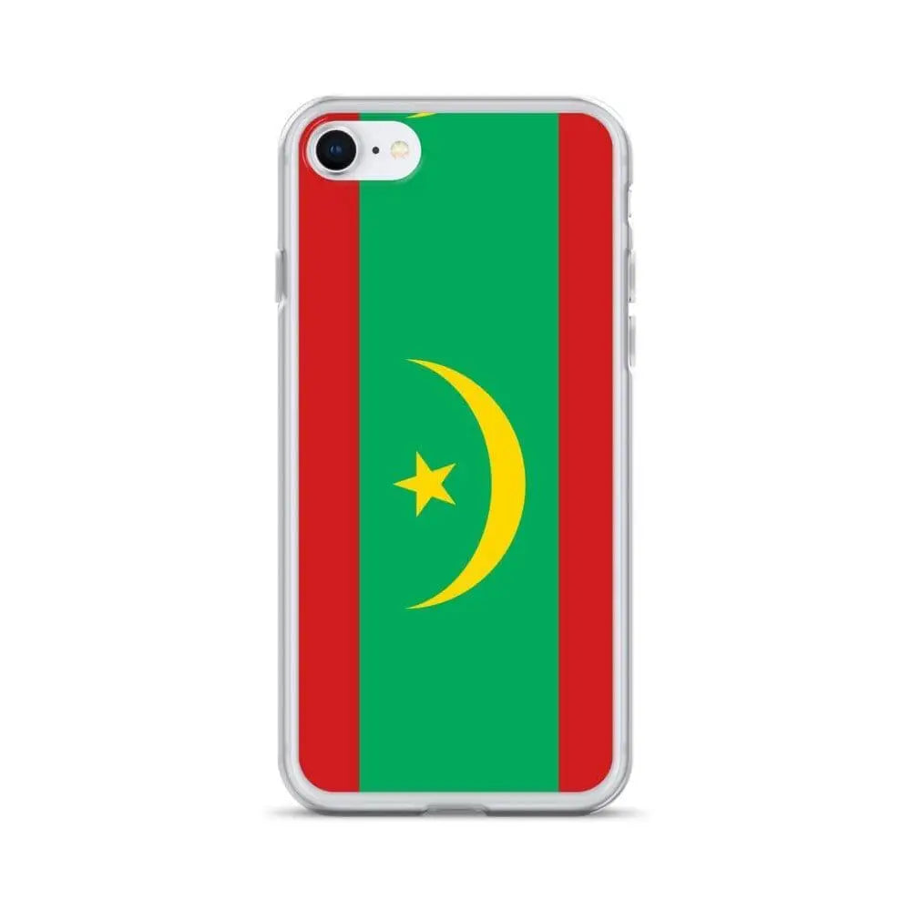 Coque iphone drapeau mauritanie souple antichoc transparente