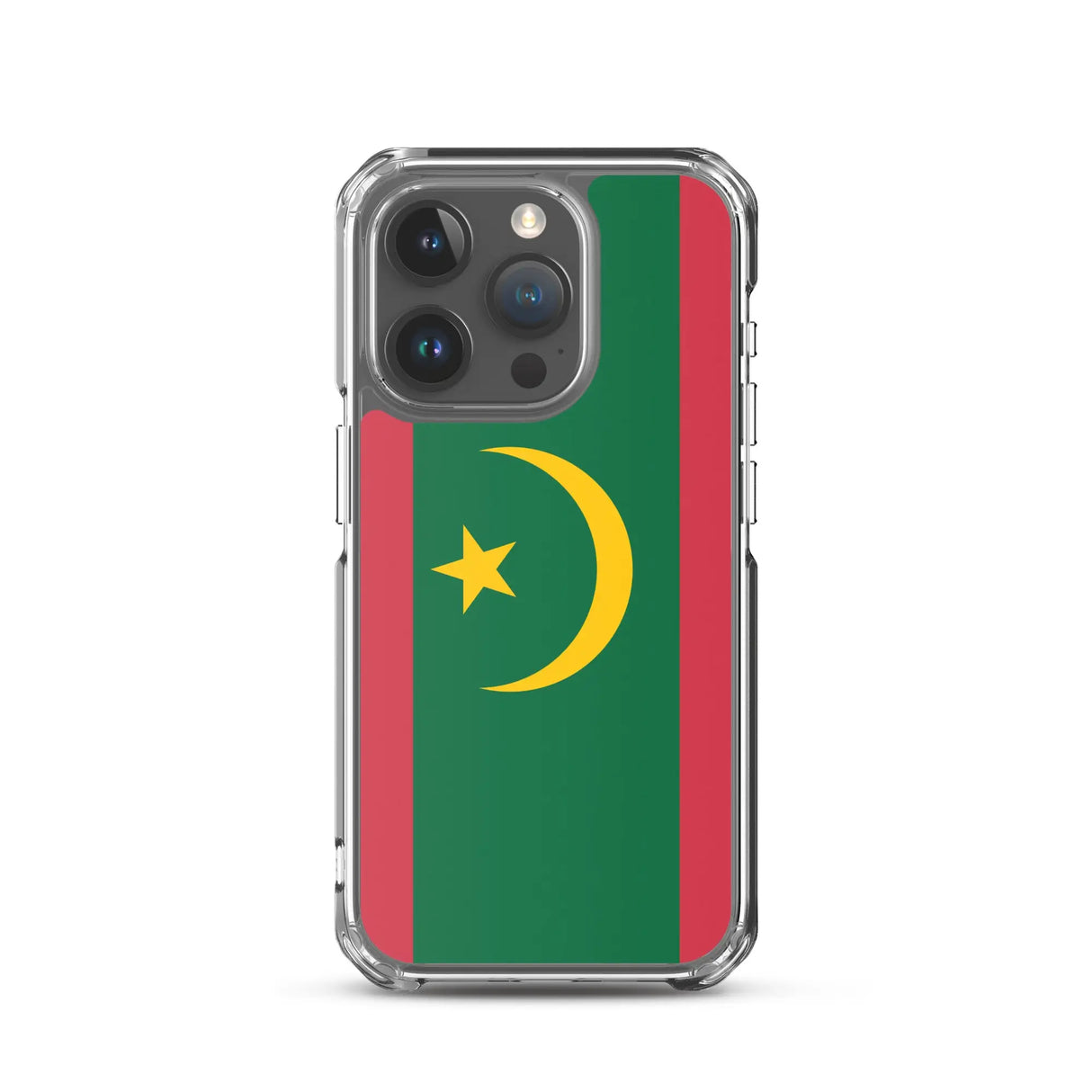 Coque iphone drapeau mauritanie souple antichoc transparente