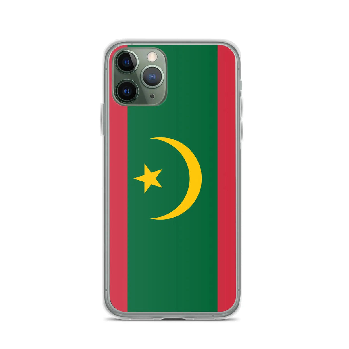 Coque iphone drapeau mauritanie souple antichoc transparente