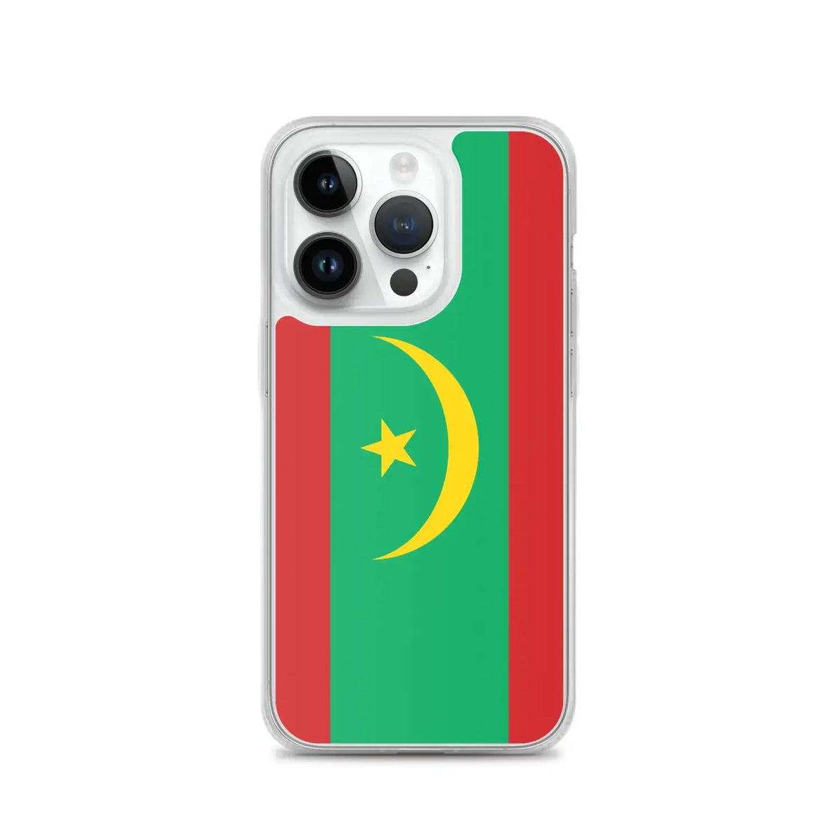 Coque iphone drapeau mauritanie souple antichoc transparente