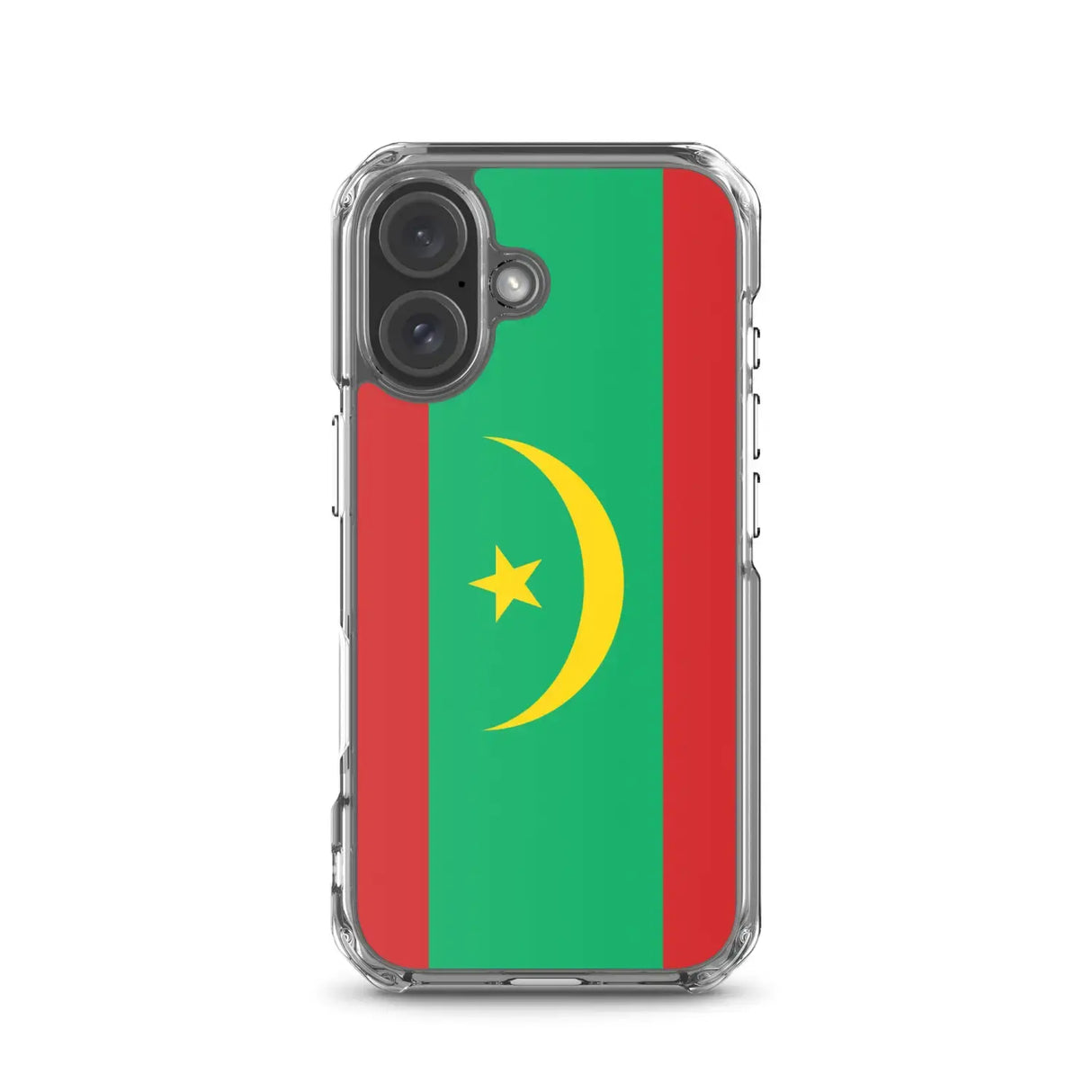 Coque iphone drapeau mauritanie souple antichoc transparente