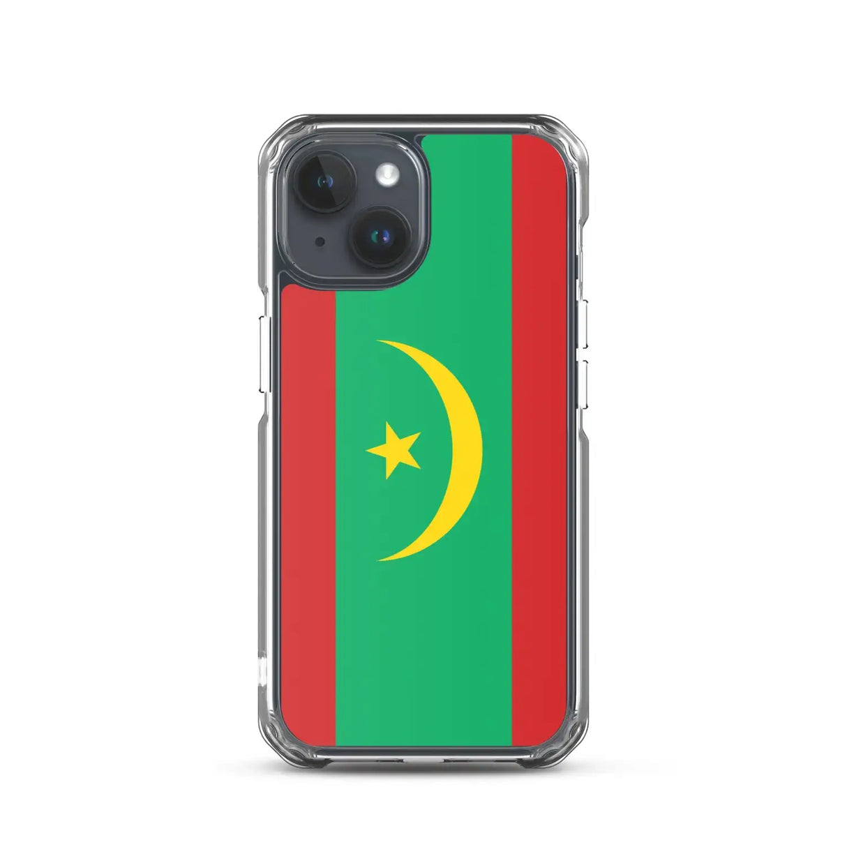 Coque iphone drapeau mauritanie souple antichoc transparente