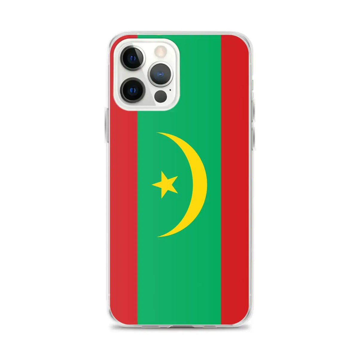 Coque iphone drapeau mauritanie souple antichoc transparente