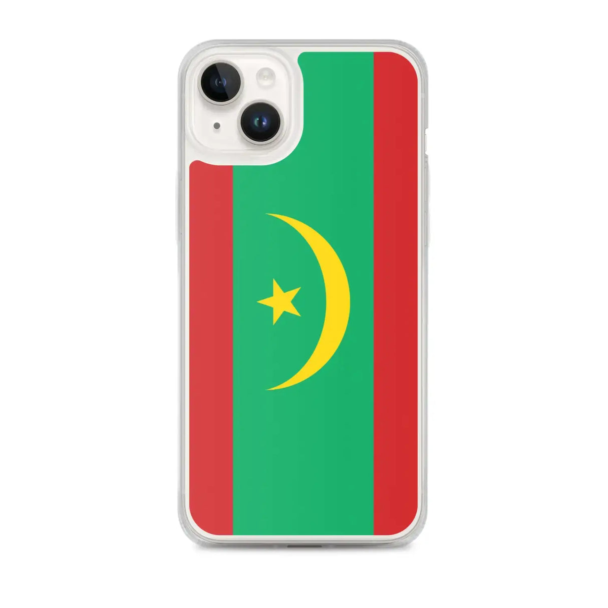 Coque iphone drapeau mauritanie souple antichoc transparente