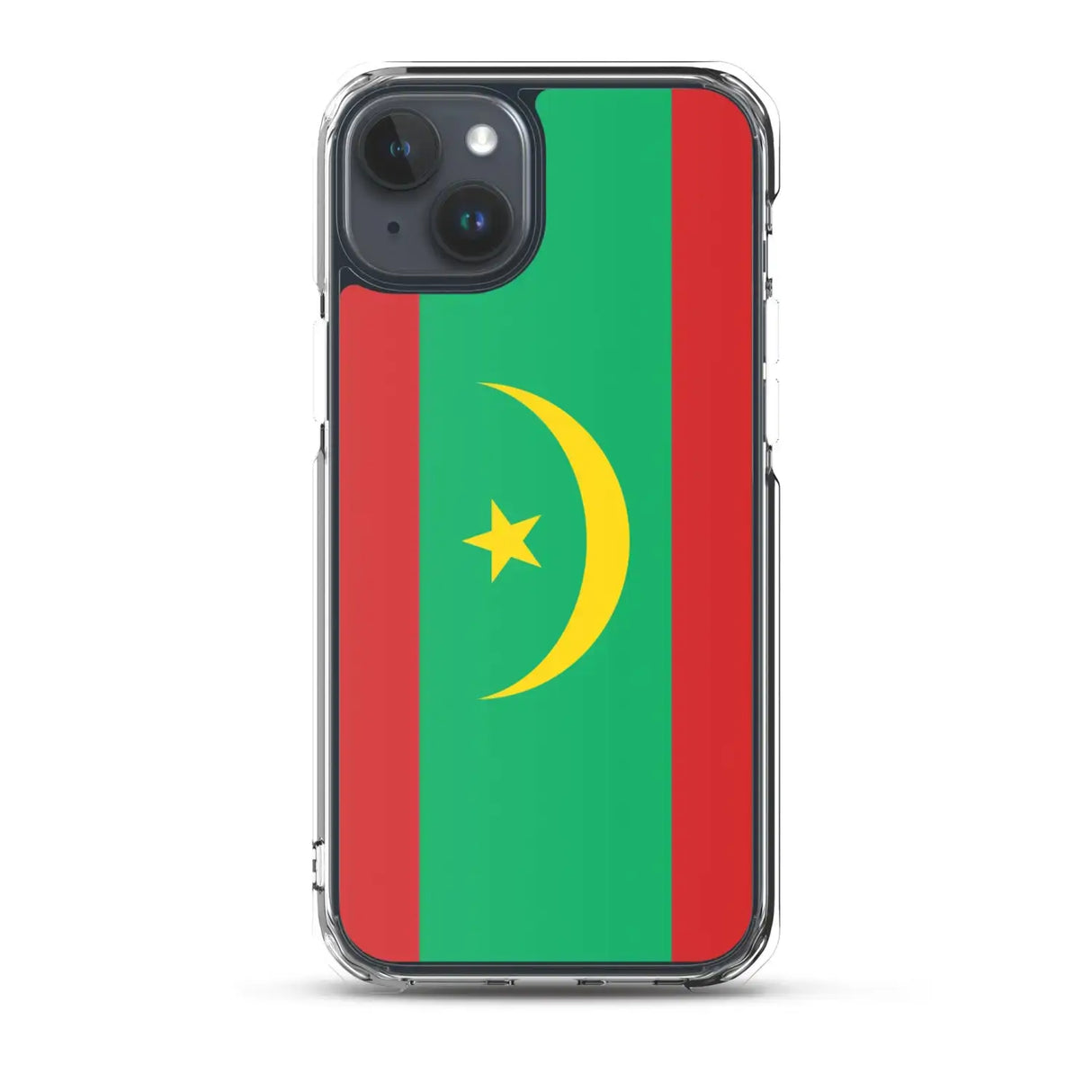 Coque iphone drapeau mauritanie souple antichoc transparente