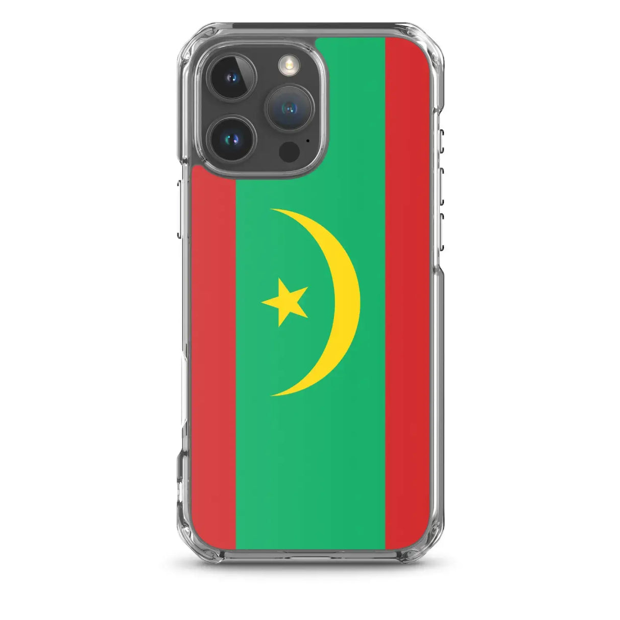 Coque iphone drapeau mauritanie souple antichoc transparente