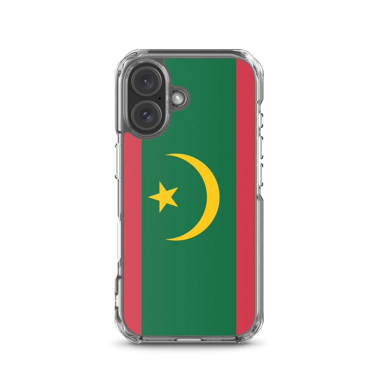 Coque iphone drapeau mauritanie souple antichoc transparente