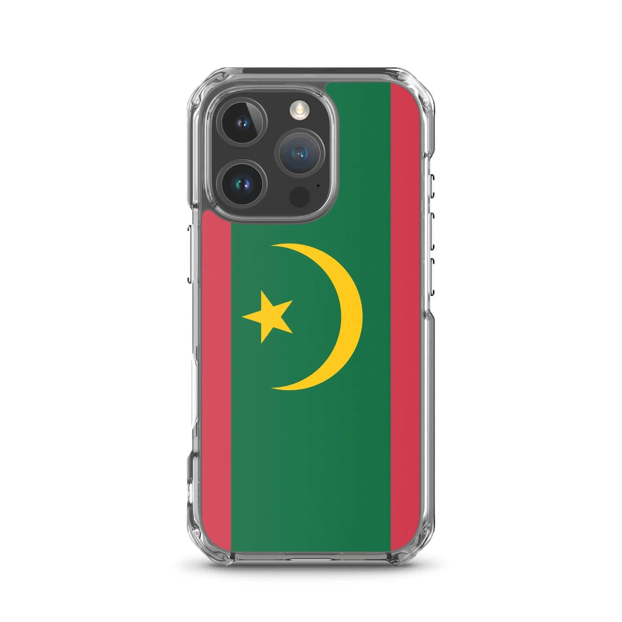 Coque iphone drapeau mauritanie souple antichoc transparente