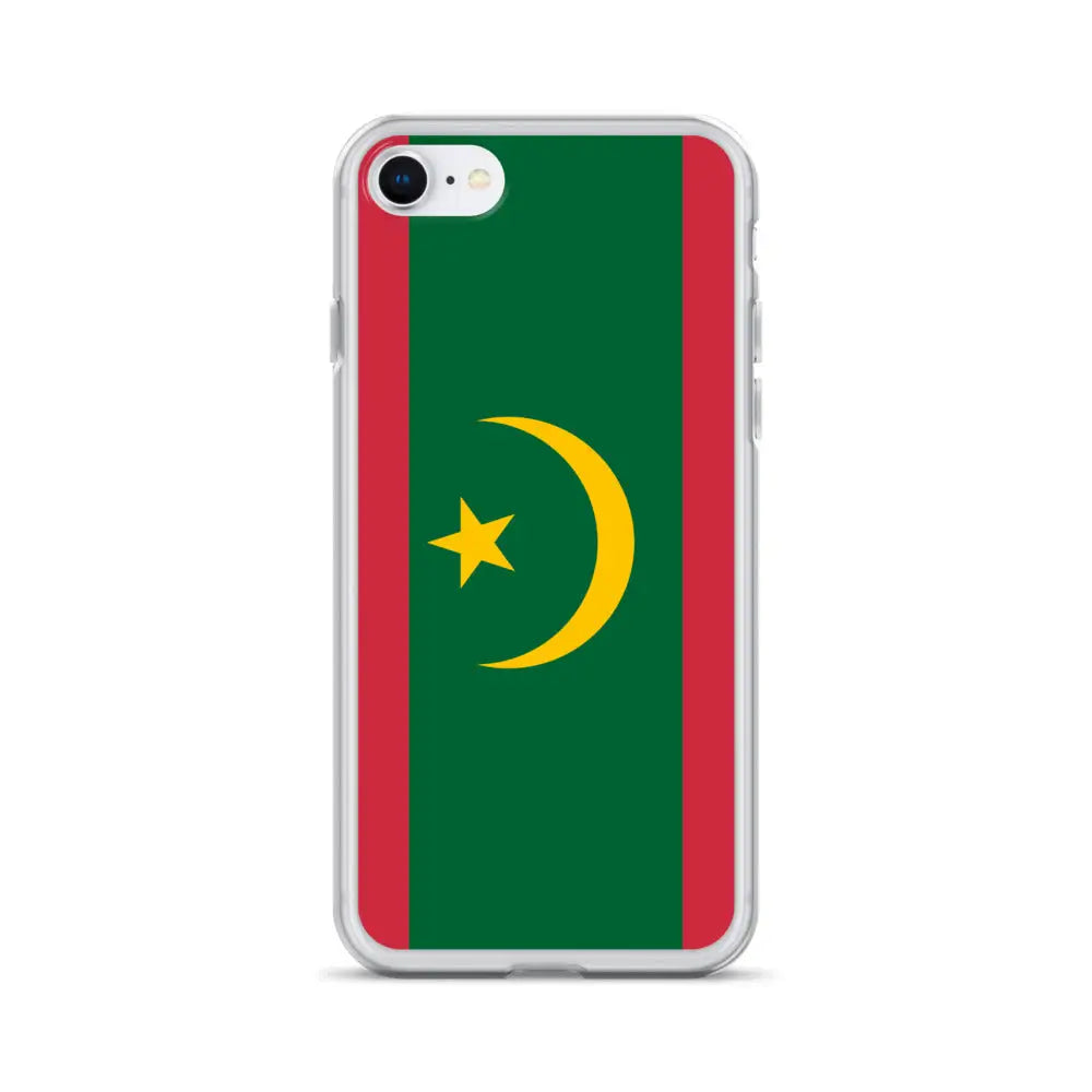 Coque iphone drapeau mauritanie souple antichoc transparente