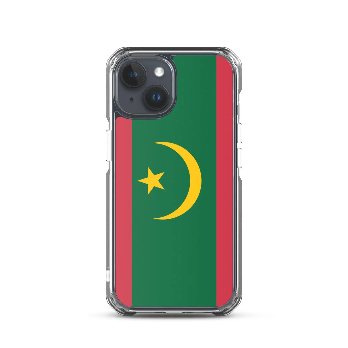 Coque iphone drapeau mauritanie souple antichoc transparente