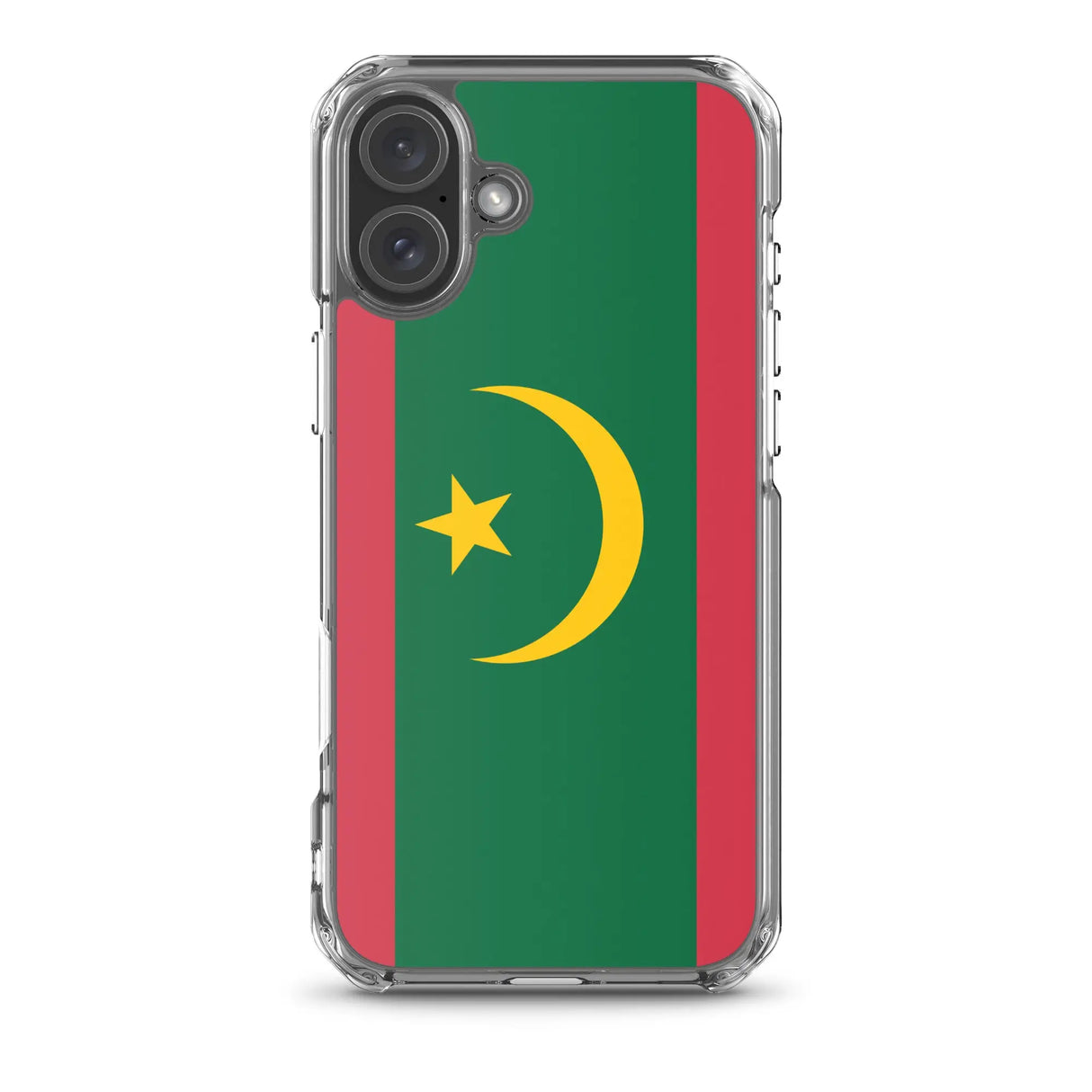 Coque iphone drapeau mauritanie souple antichoc transparente