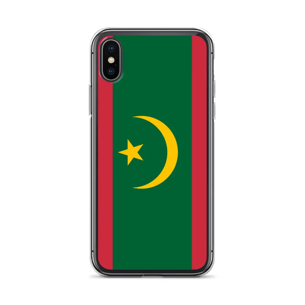 Coque iphone drapeau mauritanie souple antichoc transparente
