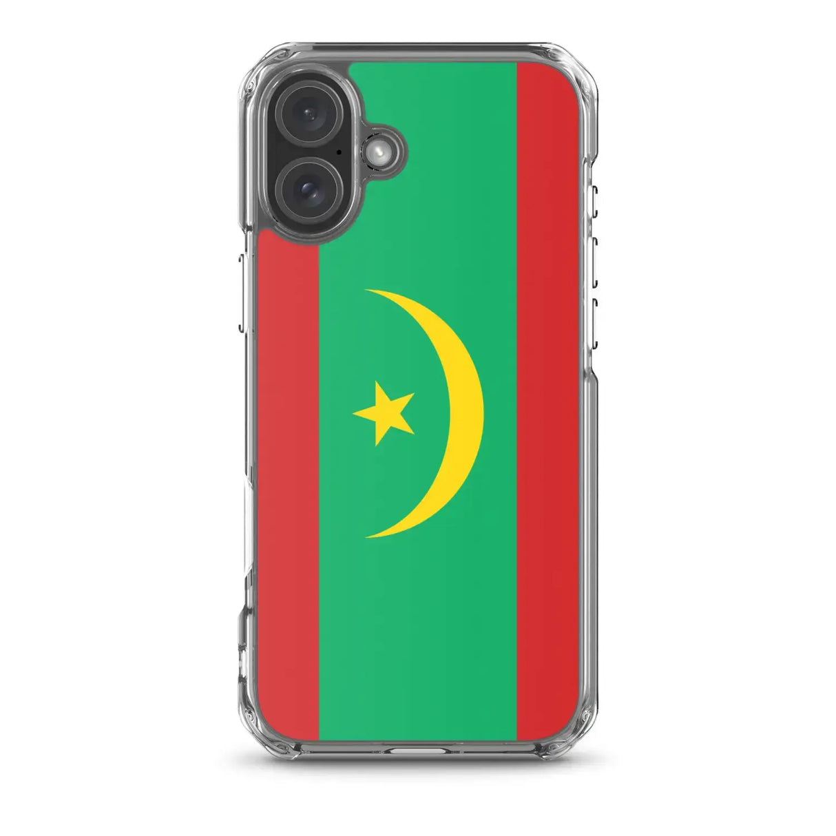 Coque iphone drapeau mauritanie souple antichoc transparente