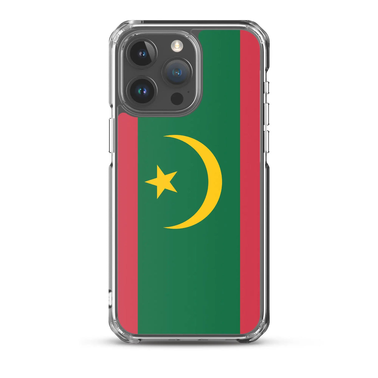 Coque iphone drapeau mauritanie souple antichoc transparente