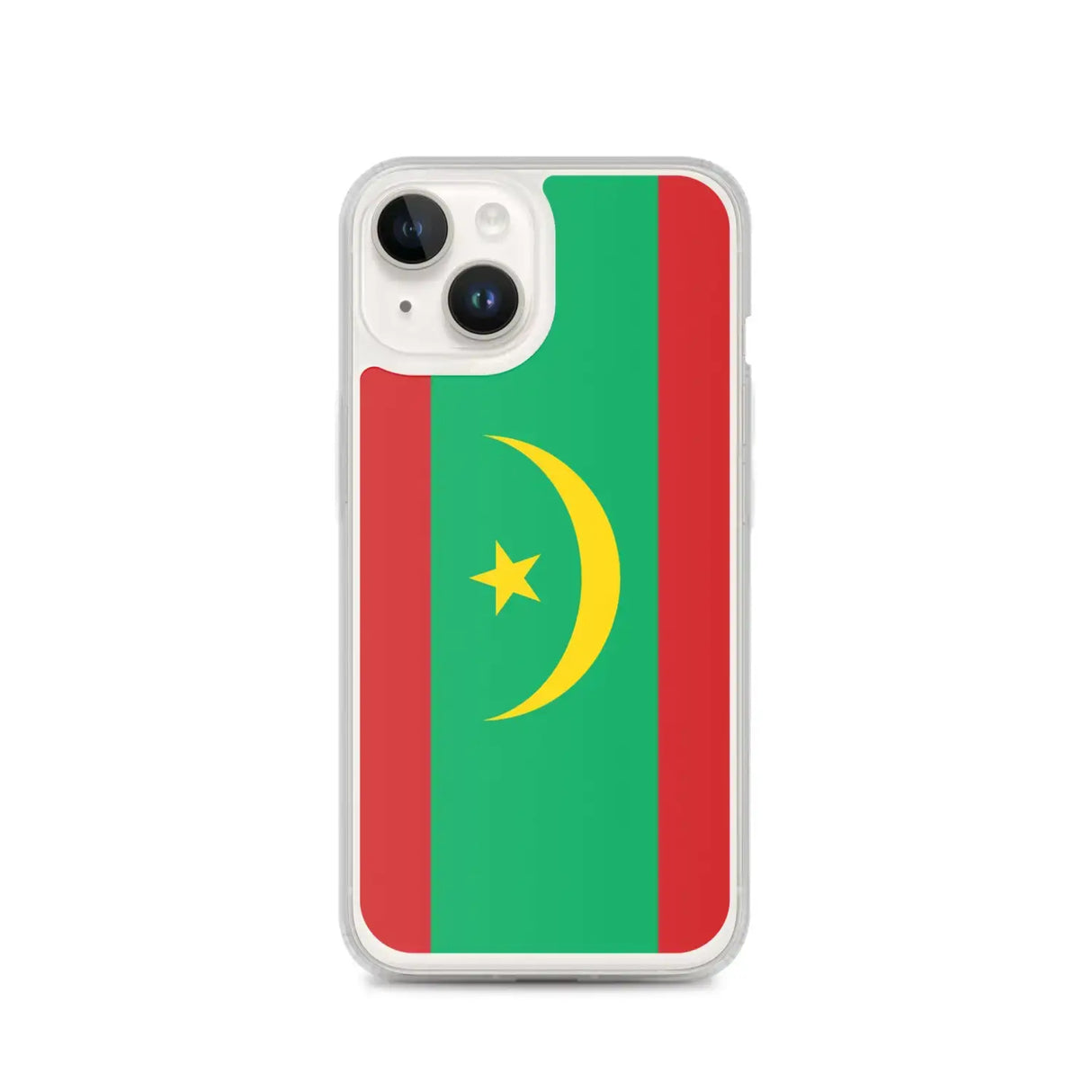 Coque iphone drapeau mauritanie souple antichoc transparente