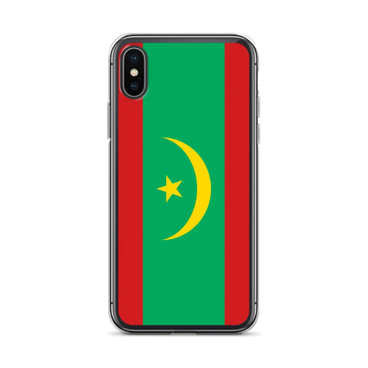 Coque iphone drapeau mauritanie souple antichoc transparente