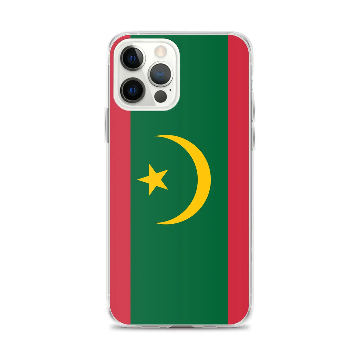 Coque iphone drapeau mauritanie souple antichoc transparente