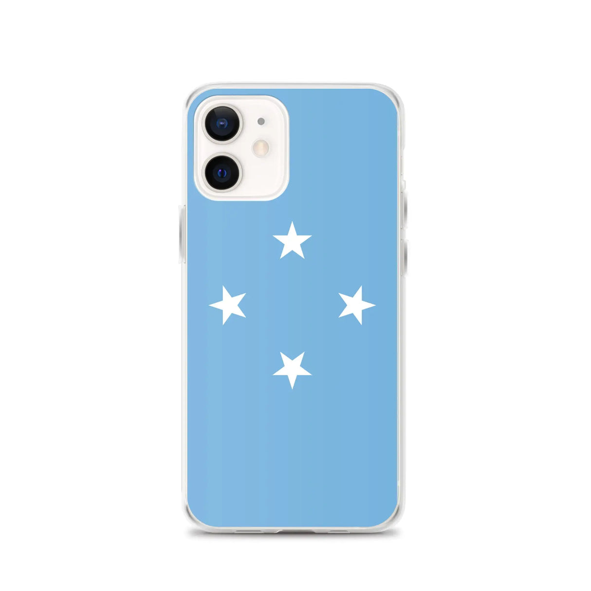 Coque iphone drapeau micronésie souple antichoc transparente