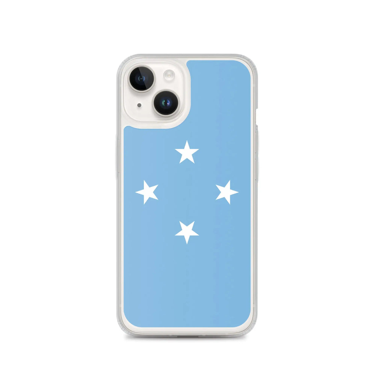 Coque iphone drapeau micronésie souple antichoc transparente