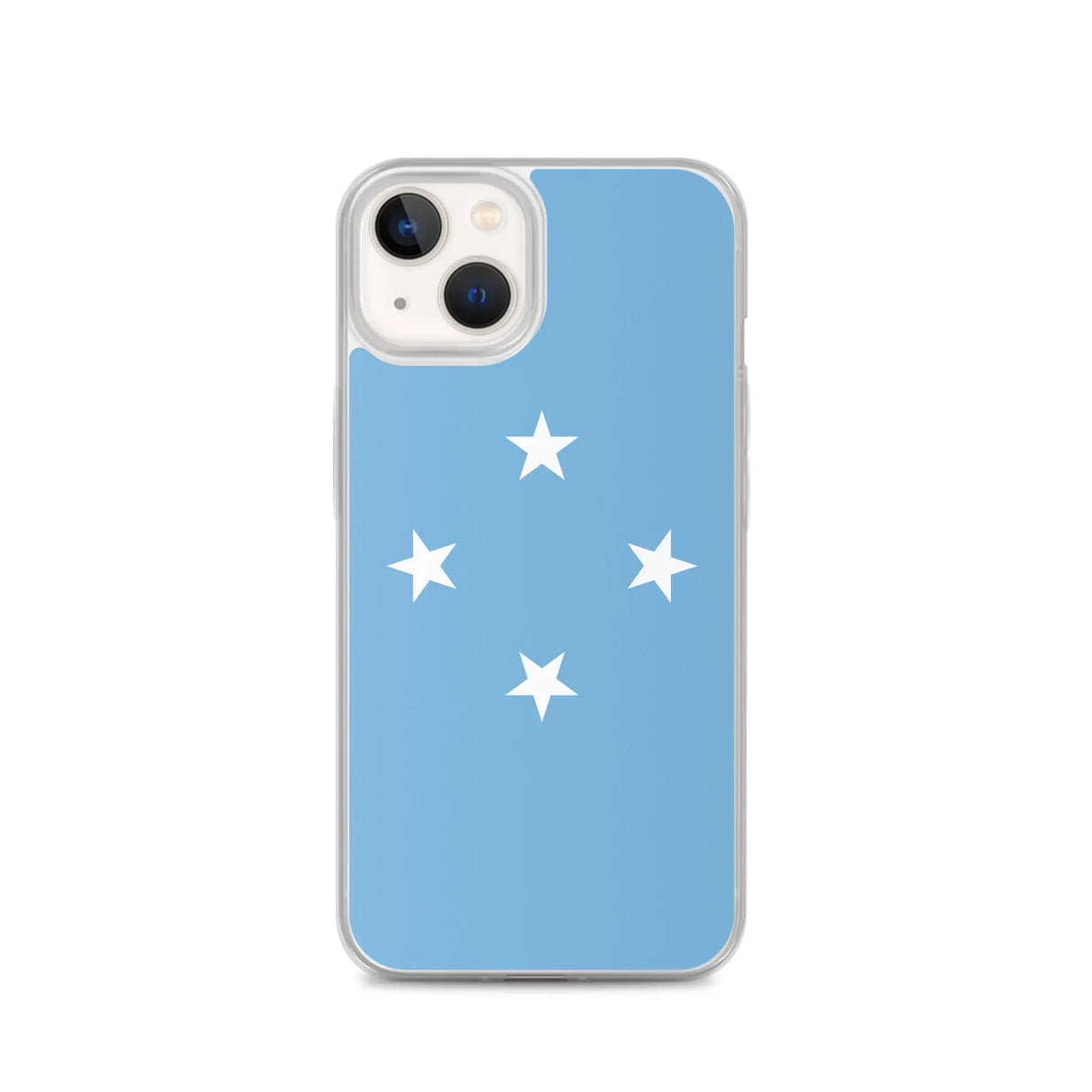 Coque iphone drapeau micronésie souple antichoc transparente