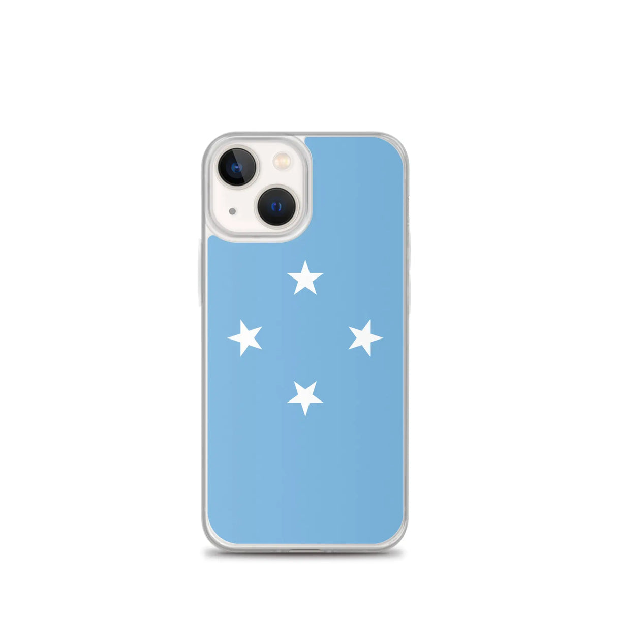 Coque iphone drapeau micronésie souple antichoc transparente