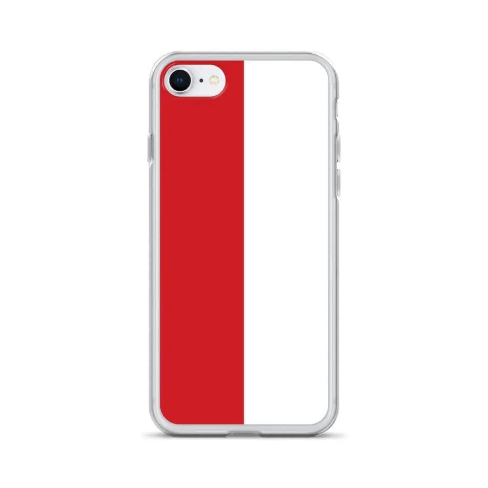 Coque iphone drapeau monaco souple résistante antichoc