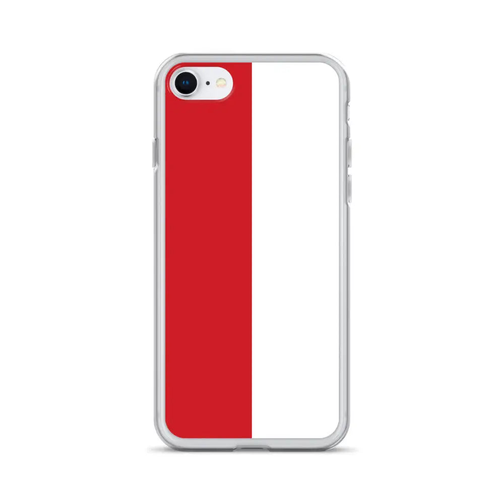 Coque iphone drapeau monaco souple résistante antichoc