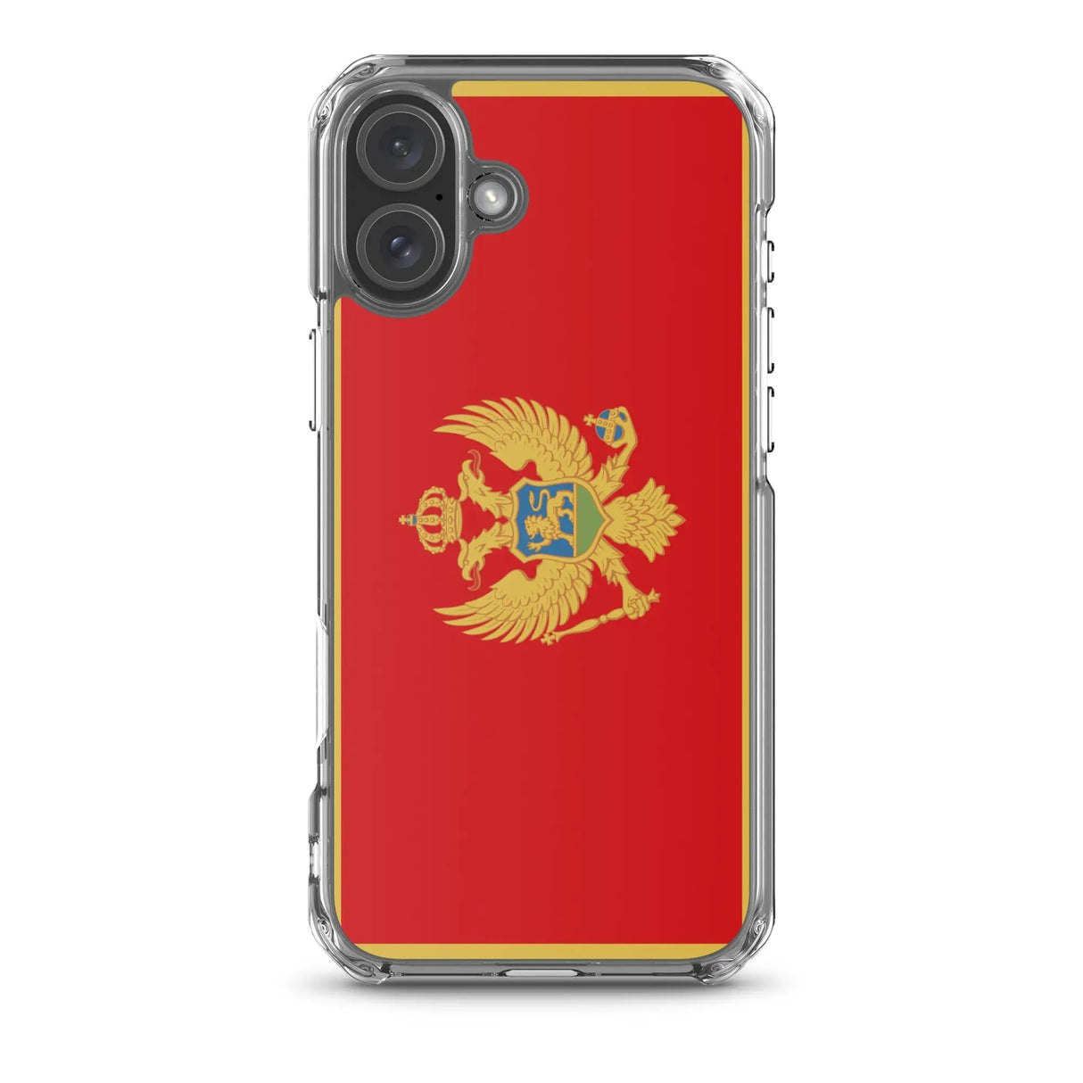Coque iphone drapeau monténégro souple antichoc transparente