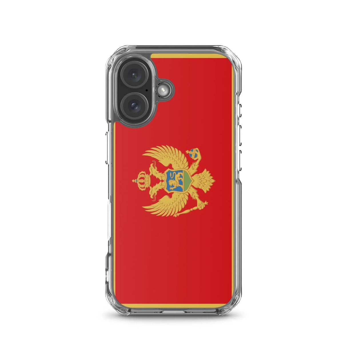 Coque iphone drapeau monténégro souple antichoc transparente