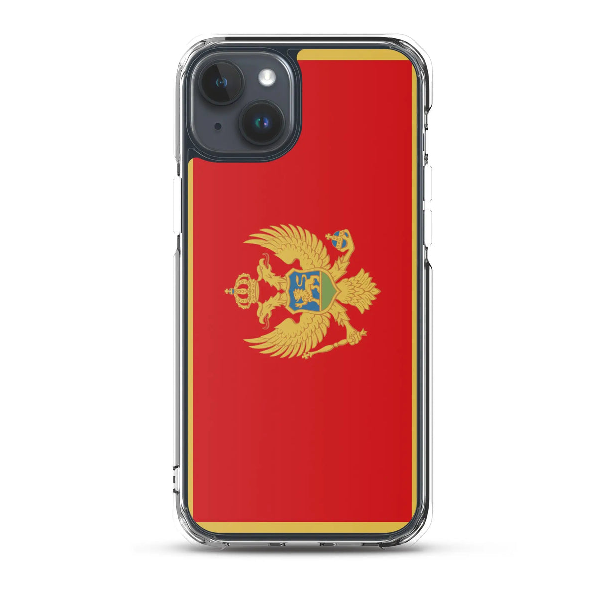 Coque iphone drapeau monténégro souple antichoc transparente