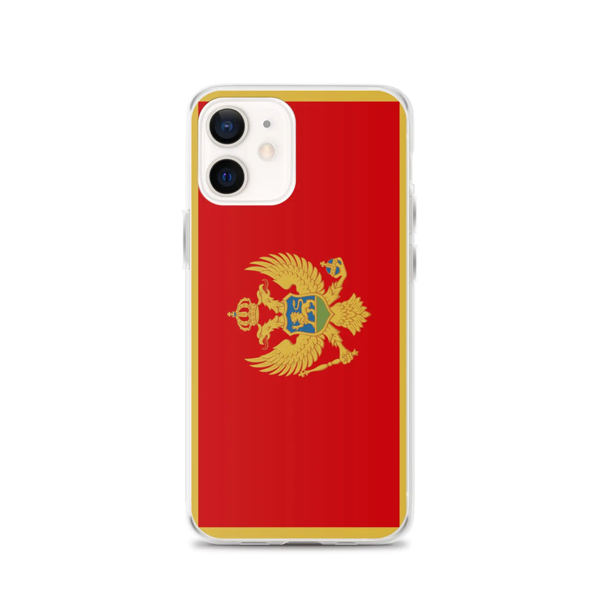 Coque iphone drapeau monténégro souple antichoc transparente