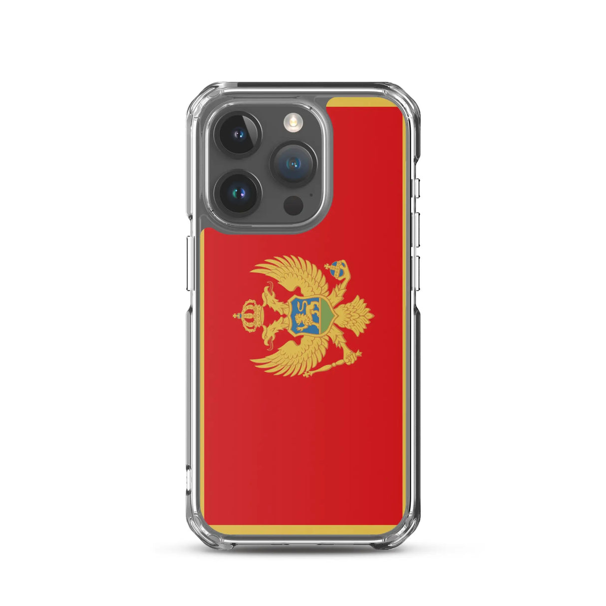 Coque iphone drapeau monténégro souple antichoc transparente