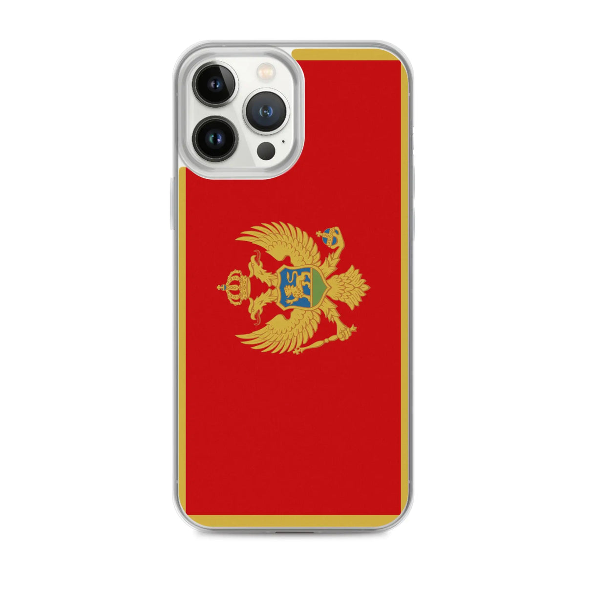 Coque iphone drapeau monténégro souple antichoc transparente
