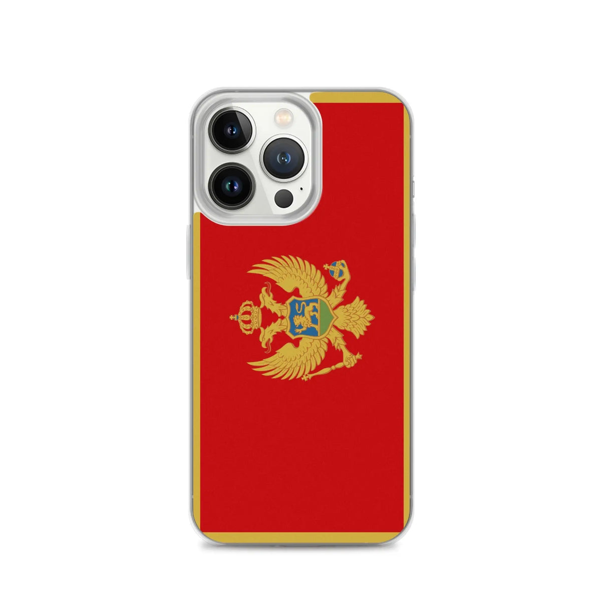 Coque iphone drapeau monténégro souple antichoc transparente