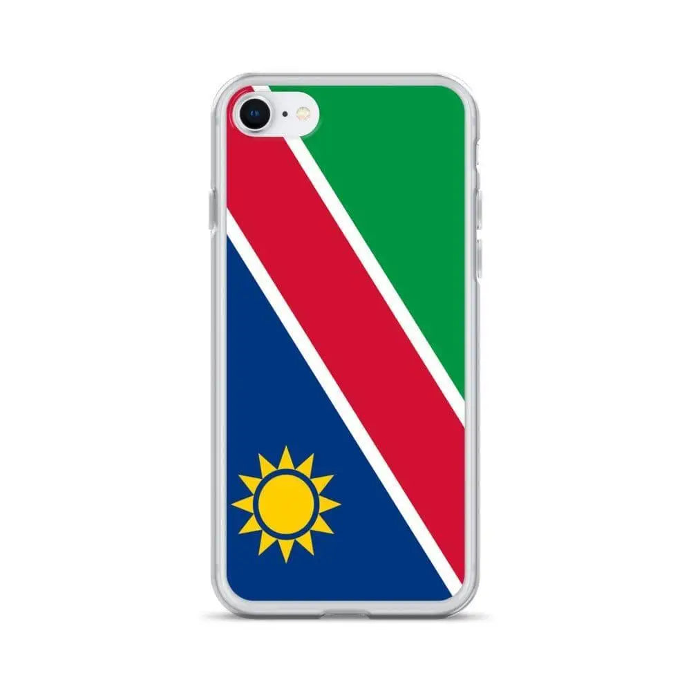 Coque iphone drapeau namibie souple antichoc transparente