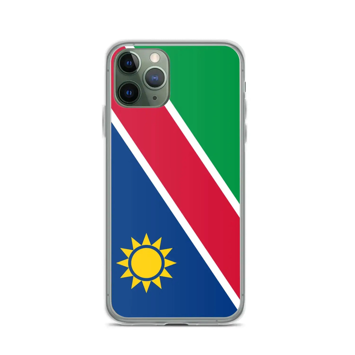 Coque iphone drapeau namibie souple antichoc transparente