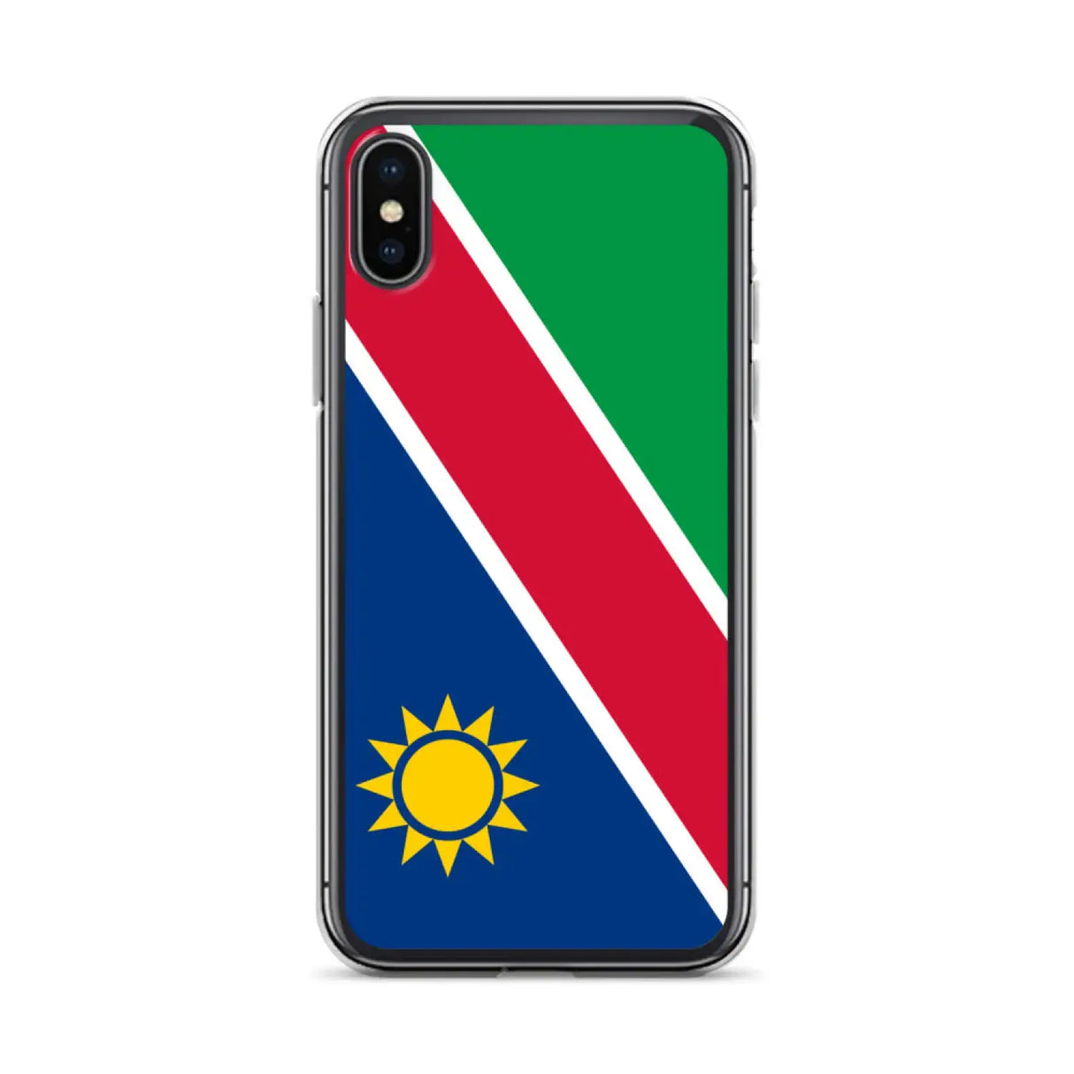 Coque iphone drapeau namibie souple antichoc transparente