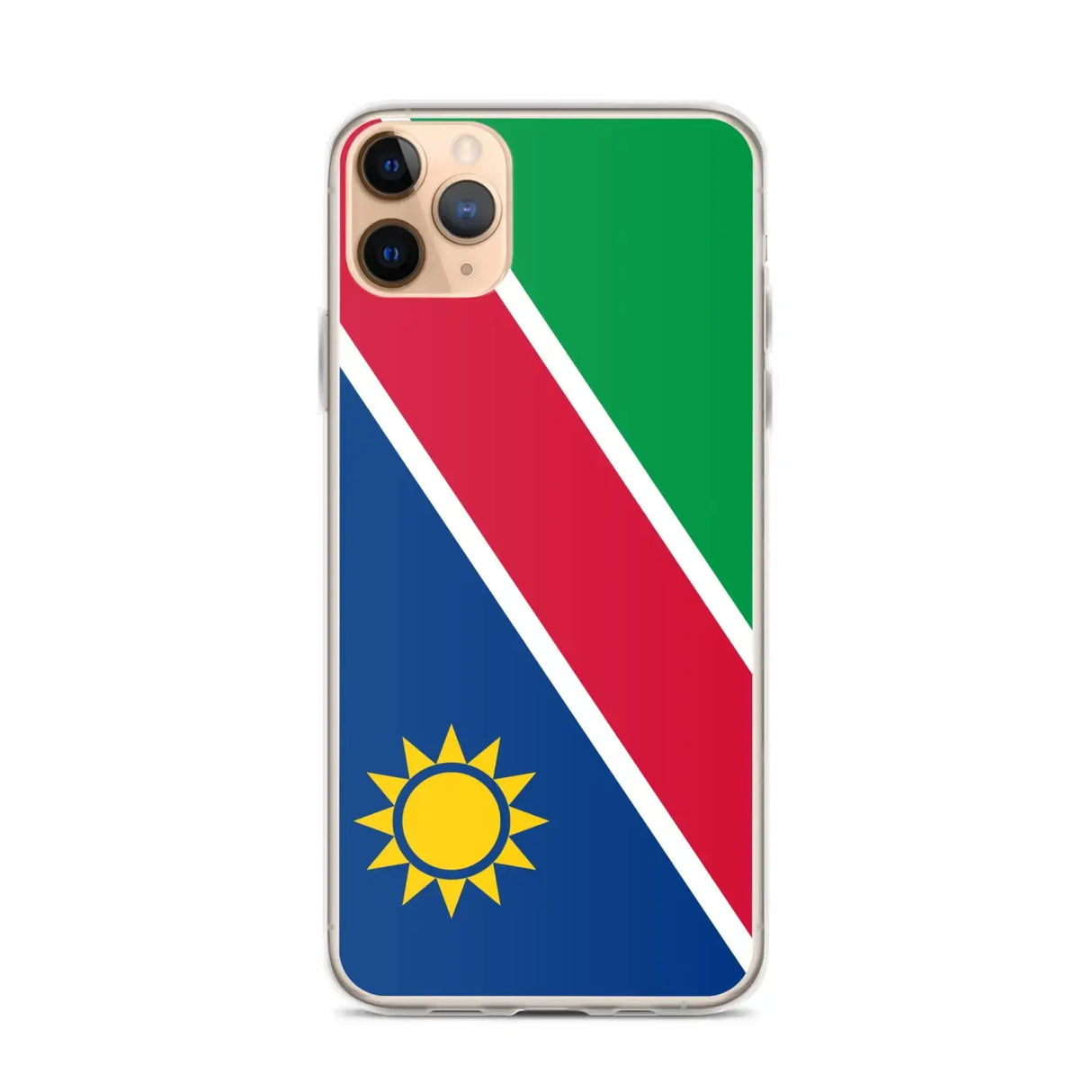 Coque iphone drapeau namibie souple antichoc transparente