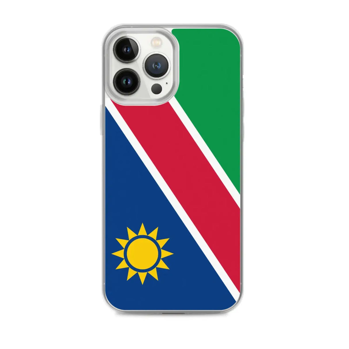 Coque iphone drapeau namibie souple antichoc transparente