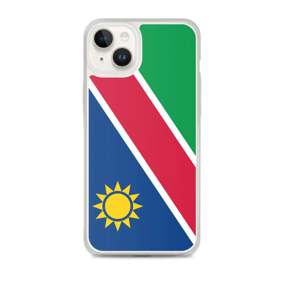 Coque iphone drapeau namibie souple antichoc transparente