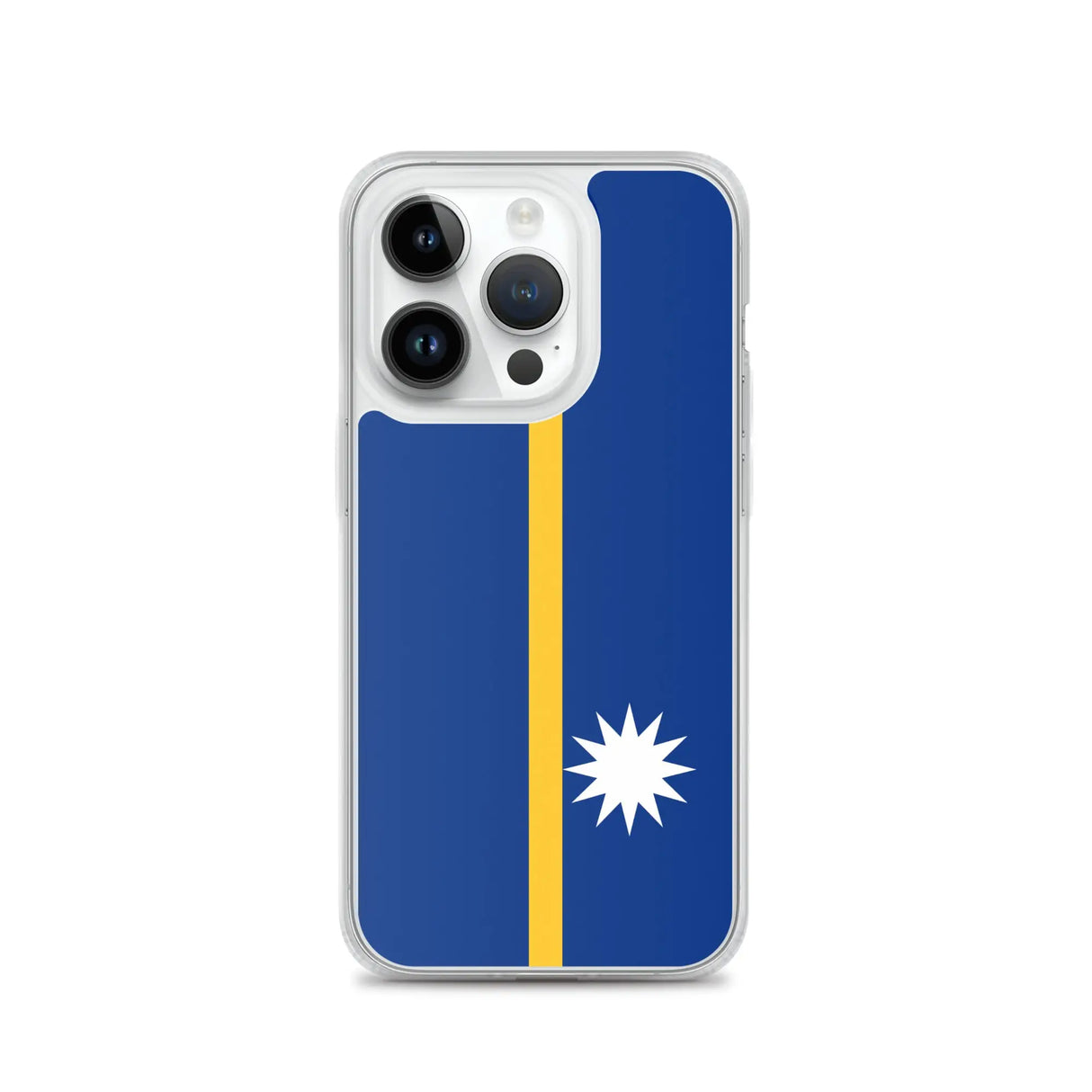 Coque iphone drapeau nauru souple antichoc transparente