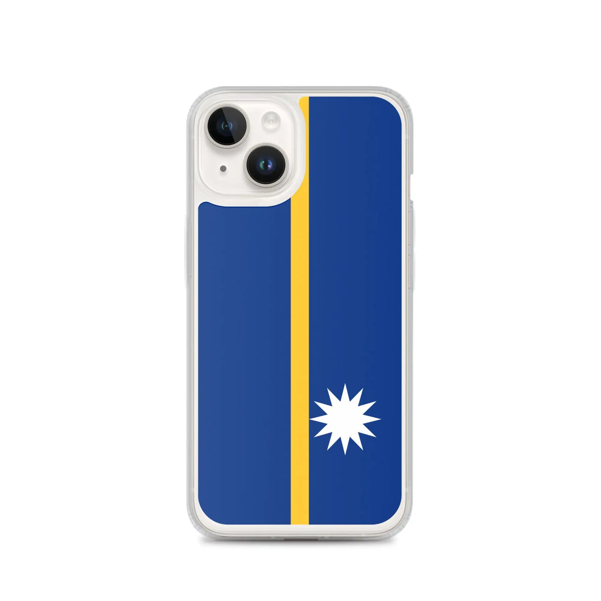 Coque iphone drapeau nauru souple antichoc transparente