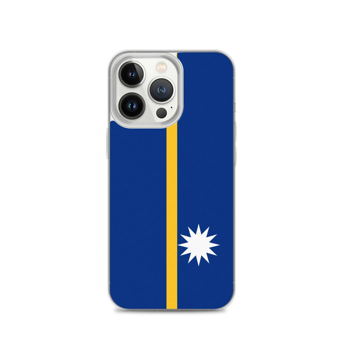 Coque iphone drapeau nauru souple antichoc transparente