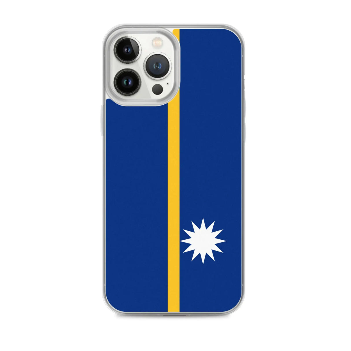 Coque iphone drapeau nauru souple antichoc transparente