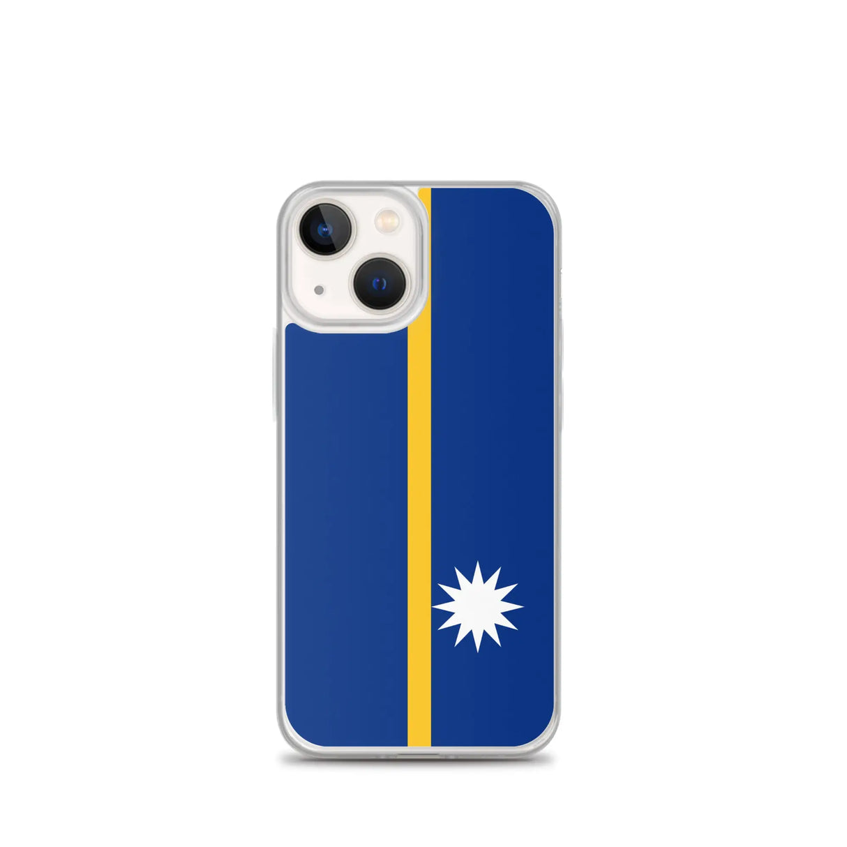 Coque iphone drapeau nauru souple antichoc transparente