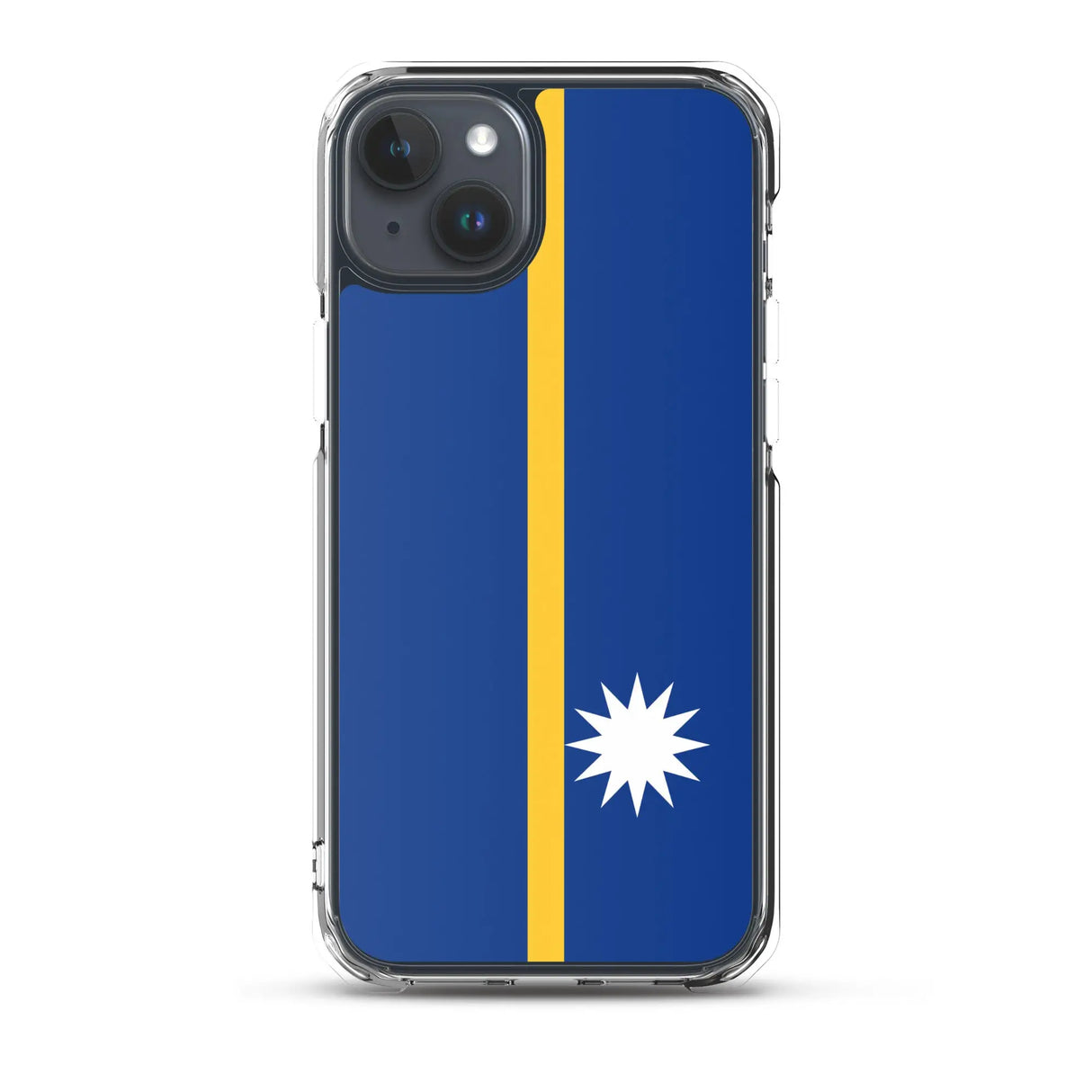 Coque iphone drapeau nauru souple antichoc transparente