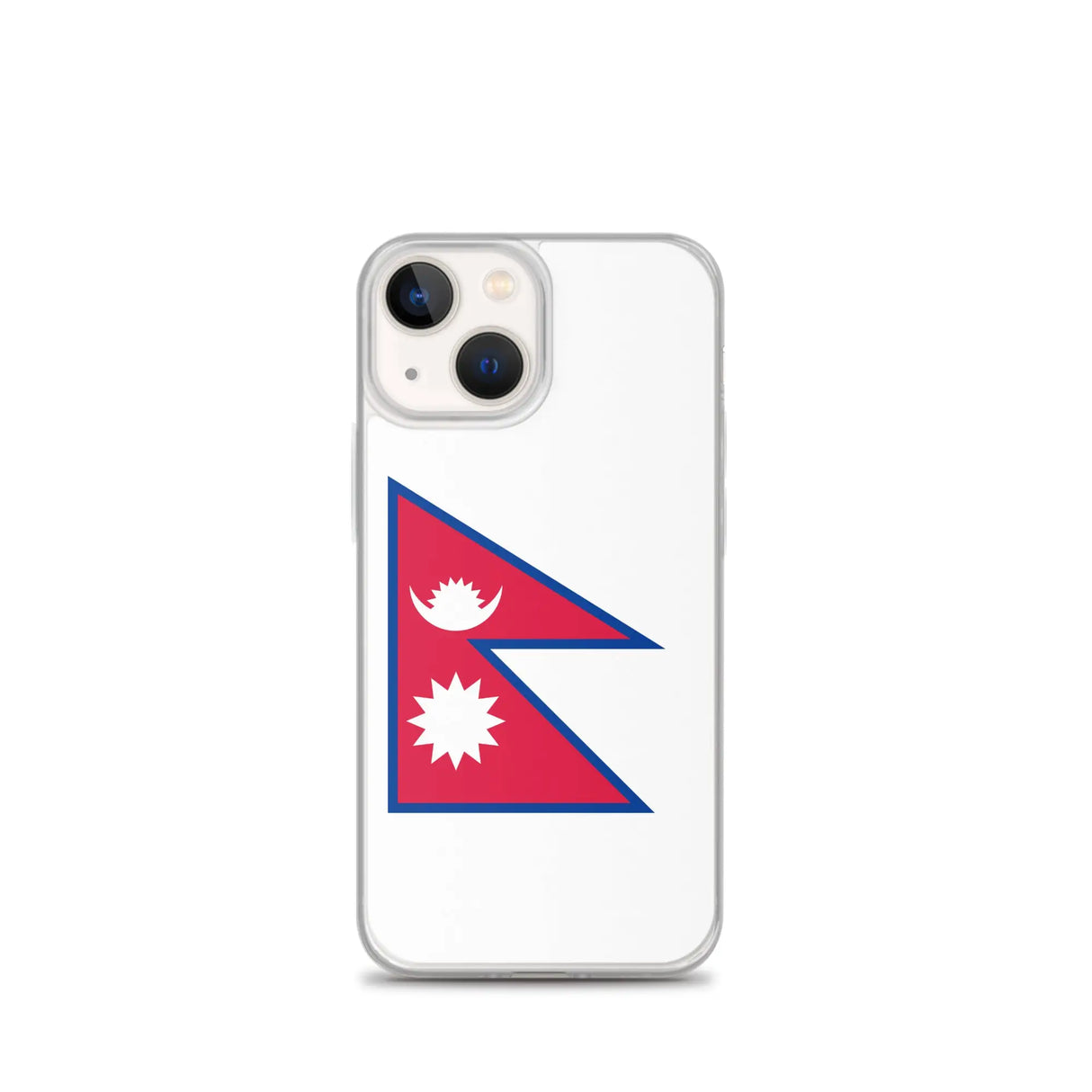 Coque iphone drapeau népal souple antichoc transparente