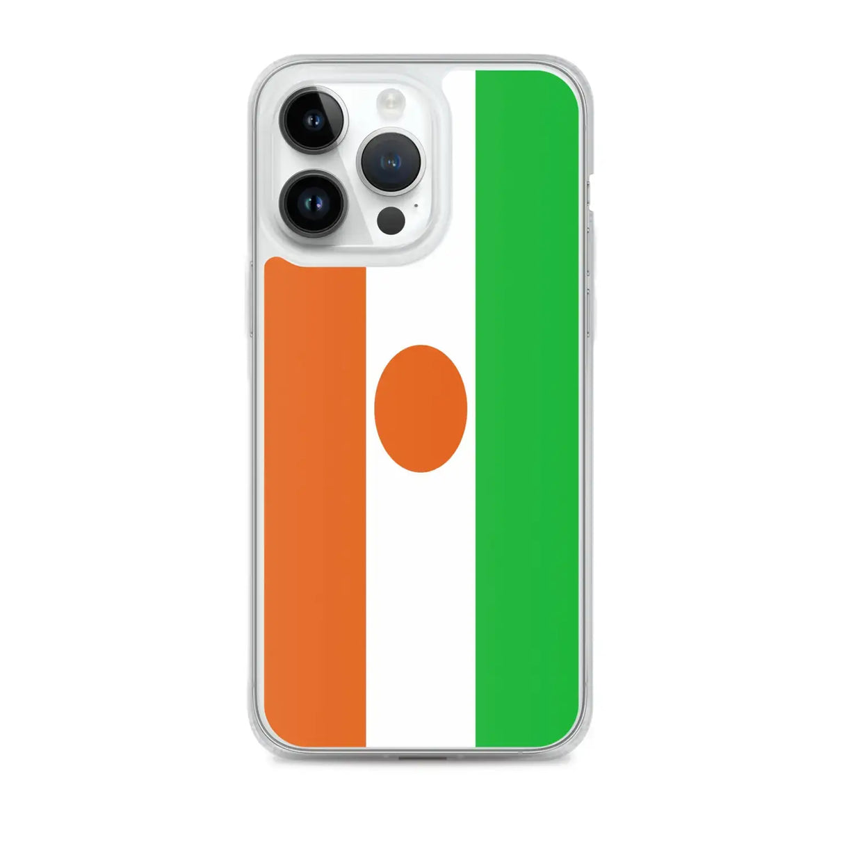 Coque iphone drapeau niger souple antichoc transparente